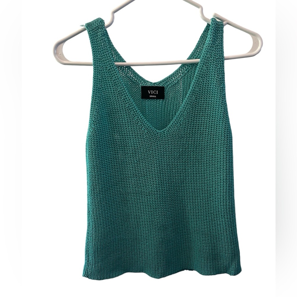 Vici Seafoam knit tank top